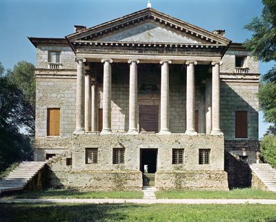 Vista de la fachada principal, construida en 1559-60 de Andrea Palladio
