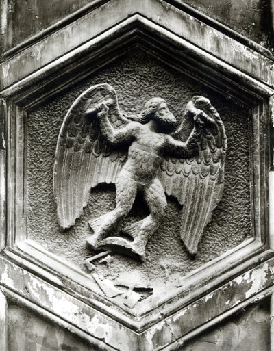 Dédalo, relieve decorativo del Campanario, Florencia, c.1348-50 de Andrea Pisano