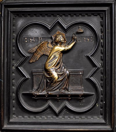 Esperanza, panel A de las Puertas Sur del Baptisterio de San Giovanni, 1336 de Andrea Pisano