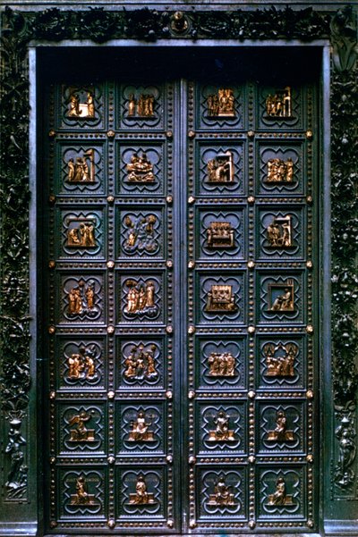 Puerta sur del Baptisterio de San Giovanni, 1336 de Andrea Pisano