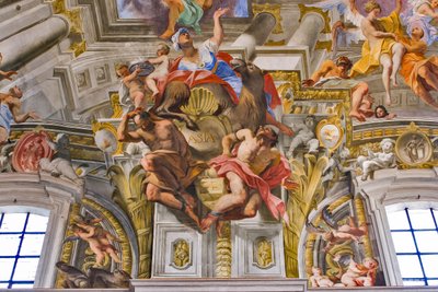 Asia, detalle de las alegorías de los continentes de Andrea Pozzo