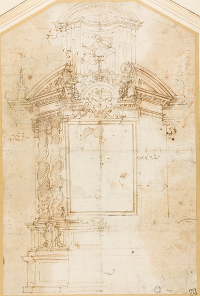 Boceto para un altar de San Bartolomé de Andrea Pozzo