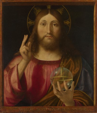 Salvator Mundi o Salvador del Mundo de Andrea Previtali