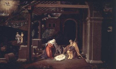 La Natividad y la Anunciación a los pastores de Andrea Previtali