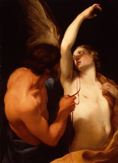 Dédalo e Ícaro, c.1645 (óleo sobre lienzo) de Andrea Sacchi