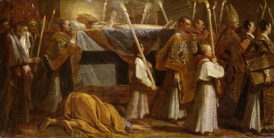 Procesión Fúnebre de un Obispo de Andrea Sacchi