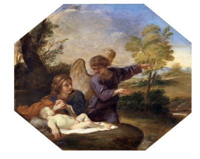 Agar y el ángel de Andrea Sacchi