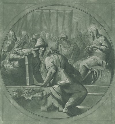 Cristo confundiendo a los doctores, 1750-70 de Andrea Scacciati