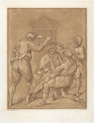 Cristo coronado de espinas de Andrea Scacciati after Bartolomeo Cesi