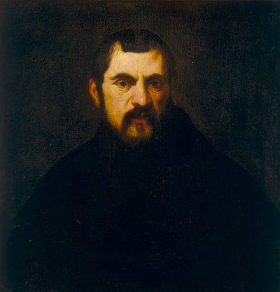 Retrato de un franciscano de Andrea Schiavone