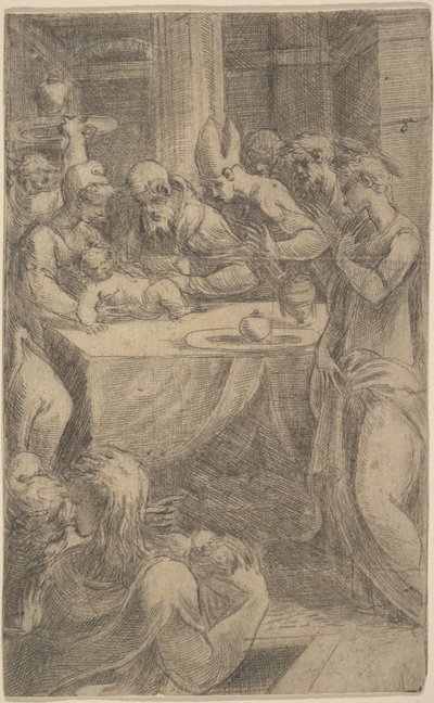La circuncisión de Cristo, ca. 1542-46 de Andrea Schiavone