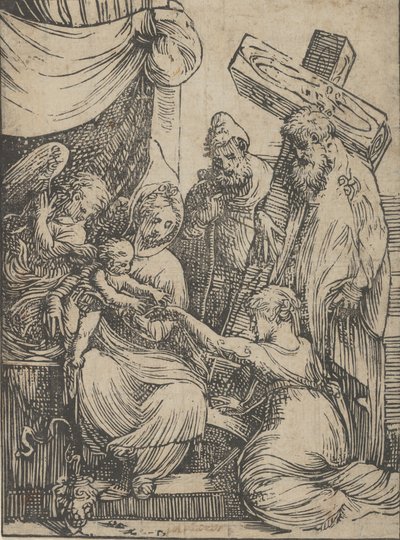 El matrimonio de Santa Catalina de Andrea Schiavone