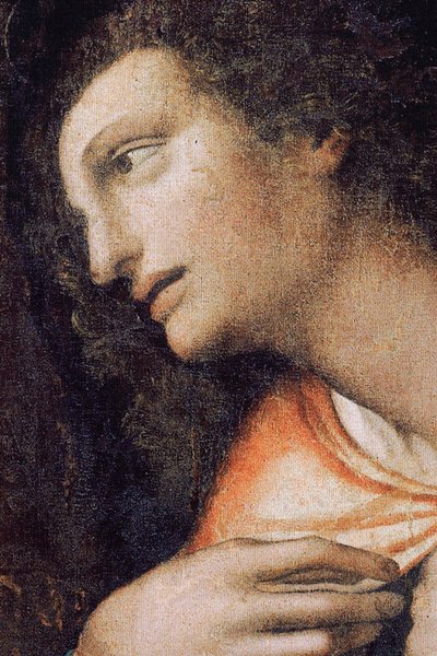 Abadía (Abadía de Tongerlo). Pintura. La Última Cena. 1506-1507. Detalle (pintura) de Andrea Solario