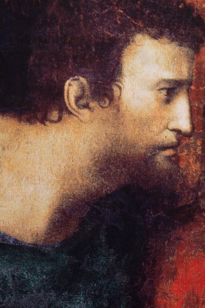 Abadía (Abadía de Tongerlo). Pintura. La Última Cena. 1506-1507. Detalle (pintura) de Andrea Solario