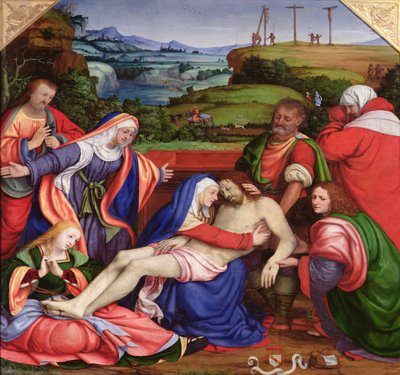 La Lamentación de Cristo, c.1504-07 (óleo sobre tabla) de Andrea Solario