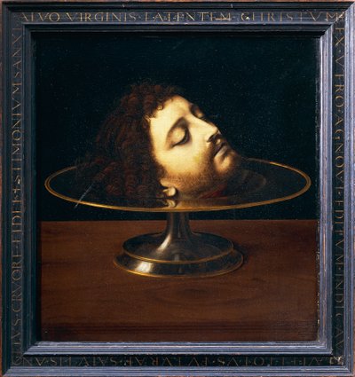 La cabeza de San Juan Bautista de Andrea Solario