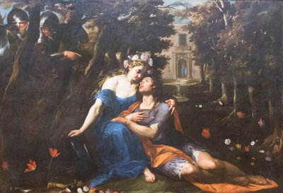 Rinaldo y Armida, Andrea Vaccaro (óleo sobre lienzo) de Andrea Vaccaro