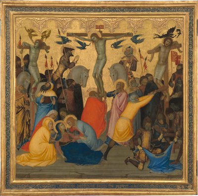 Escenas de la Pasión de Cristo: La Crucifixión [panel central] de Andrea Vanni