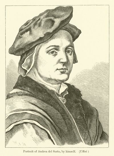 Autorretrato del pintor italiano Andrea del Sarto de Andrea del (after) Sarto