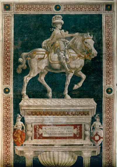 Condottiere Niccolo da Tolentino ... (fresco) de Andrea del Castagno