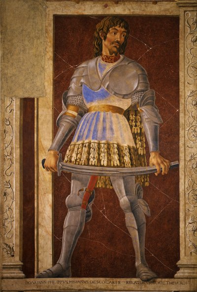 Pippo Spano, Niccolò Acciaiuoli, Francesco Petrarca de Andrea del Castagno
