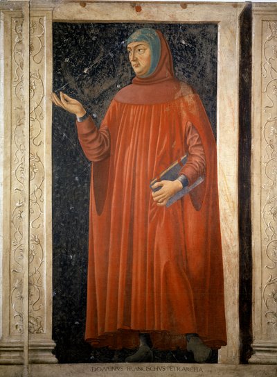 Retrato de Francesco Petrarca de Andrea del Castagno