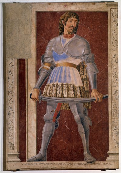 Retrato del condotiero florentino Pippo Spano de Andrea del Castagno