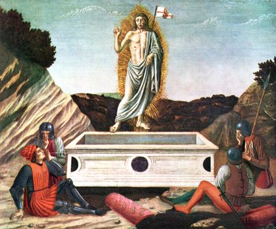La resurrección, mediados del siglo XV de Andrea del Castagno