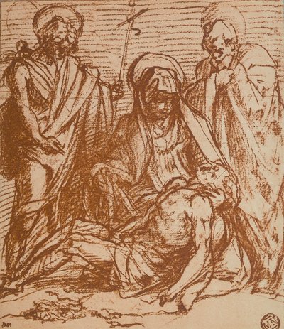 Cristo Muerto en los Brazos de la Virgen (Piedad) de Andrea del Sarto