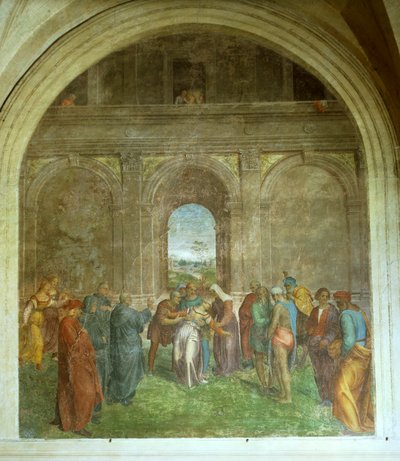 Curación de la mujer poseída de Andrea del Sarto