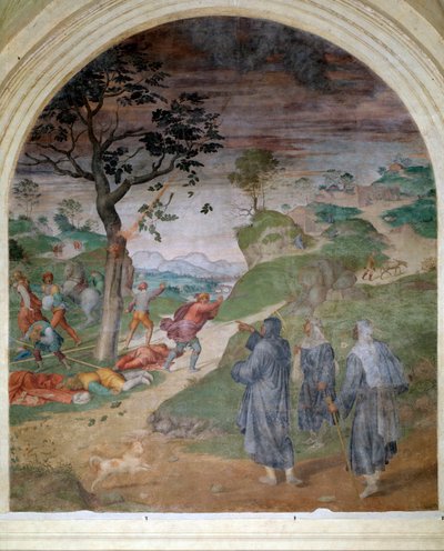 Vida de San Felipe Benizi: el castigo de los pecadores de Andrea del Sarto