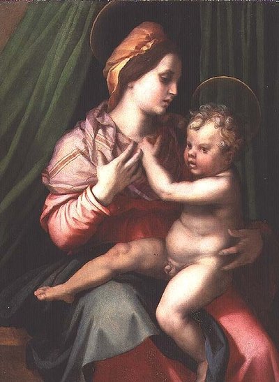 Madonna y el Niño de Andrea del Sarto