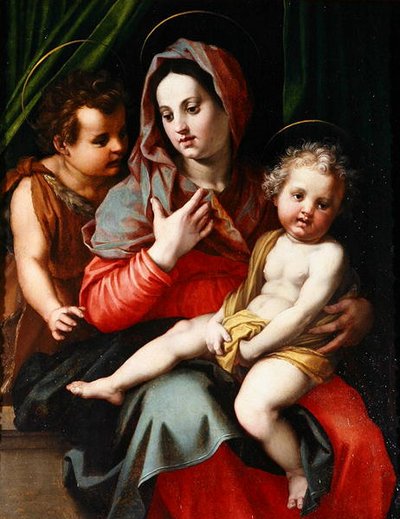 Madonna y el Niño con San Juan de Andrea del Sarto