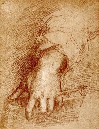 Mano de Madonna con libro de Andrea del Sarto