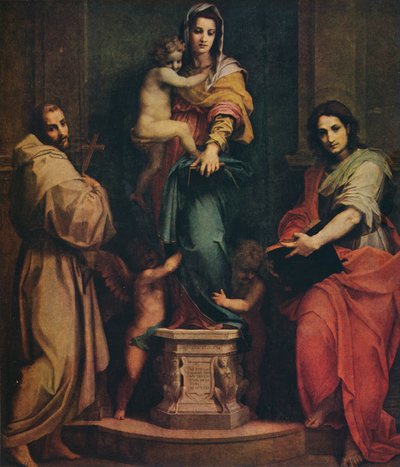 Madonna de las Arpías, 1517 de Andrea del Sarto