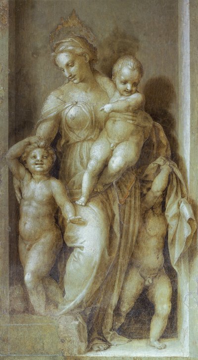 Representación de la caridad (detalle) de Andrea del Sarto