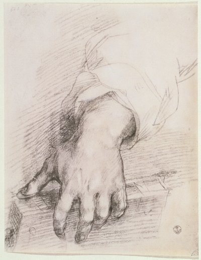 Estudio de una mano para la Madonna del Arpa de Andrea del Sarto