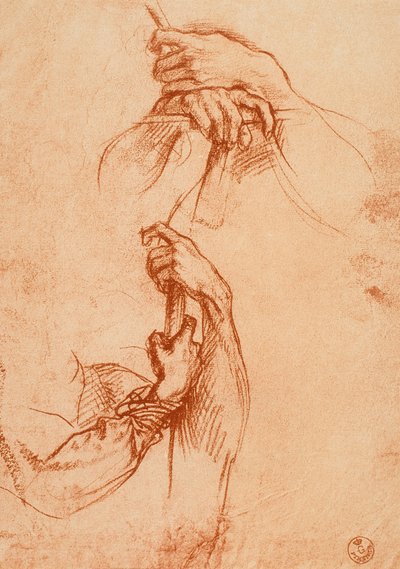 Estudio de manos de Andrea del Sarto
