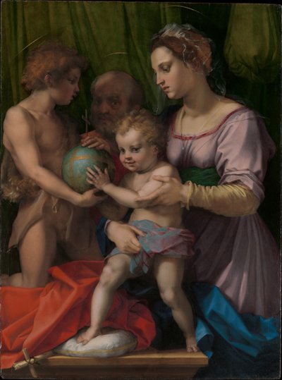 La Sagrada Familia con el Joven San Juan Bautista de Andrea del Sarto