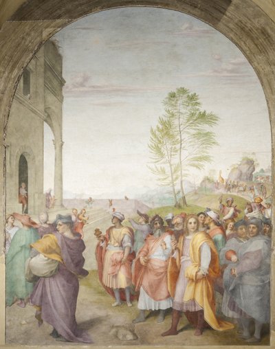 El viaje de los Reyes Magos de Andrea del Sarto