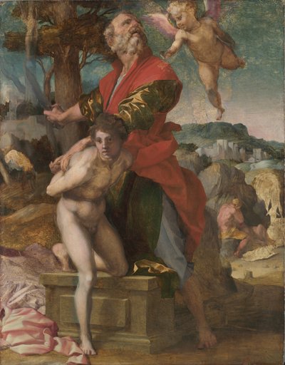 El sacrificio de Isaac, c. 1527 de Andrea del Sarto