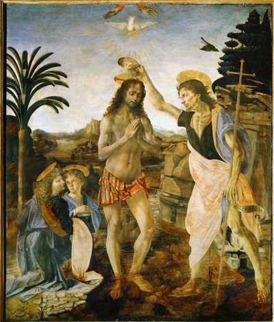 Bautismo de Cristo de Andrea del Verrocchio