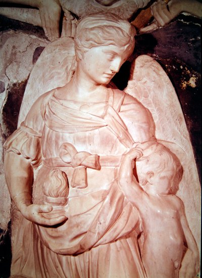 Caridad, del monumento funerario del Cardenal Forteguerri (detalle) de Andrea del Verrocchio