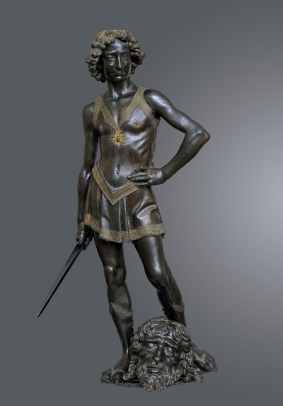 David victorioso sobre Goliat, ca 1470 de Andrea del Verrocchio