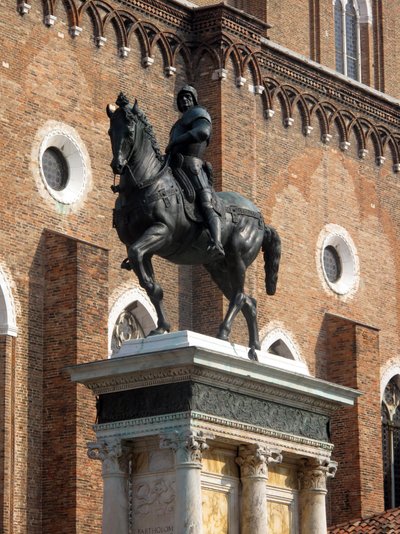 Estatua ecuestre del Condottiero Colleoni por Andrea del Verrocchio de Andrea del Verrocchio