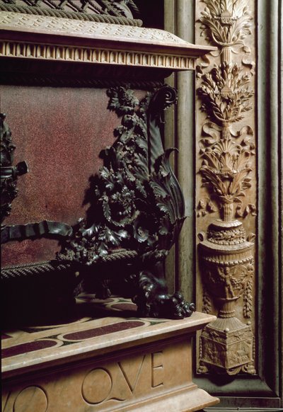 Monumento funerario de Piero y Giovanni de Medici, hijos de Cosimo de Medici el Viejo. Escultura de Andrea del Verrocchio
