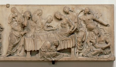 Relieve que muestra la muerte de Francesca Tornabuoni de Andrea del Verrocchio