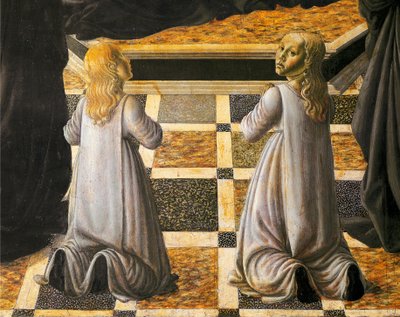 Santa Mónica de Andrea del Verrocchio (1437-1488), detalle, Iglesia del Santo Spirito, Florencia de Andrea del Verrocchio