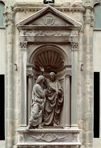 La incredulidad de Santo Tomás de Andrea del Verrocchio