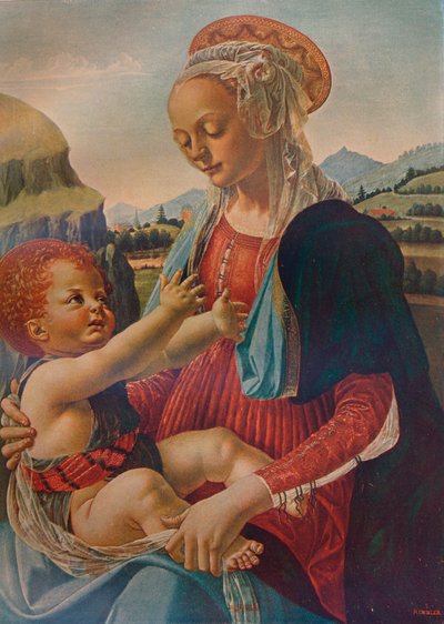 Virgen y Niño, c. 1470, 1911 de Andrea del Verrocchio